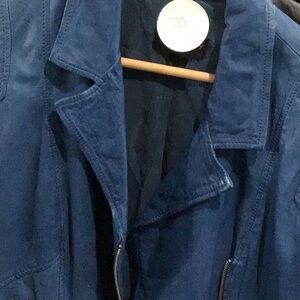 Blue Danier Leather Jacket